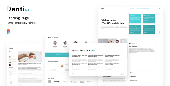 Denti – Landing page Figma Template