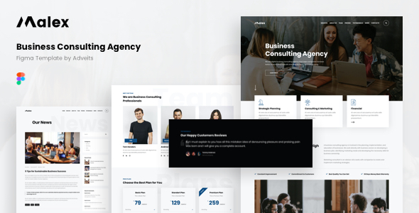 Malex – Business Consulting Agency Figma Template